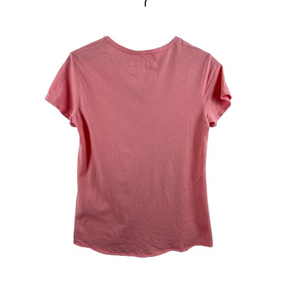 Frank & Eileen Women's XS Essential Scoop Neck Tee Lab Short Sleeve T-Shirt Pink - Picture 8 of 11